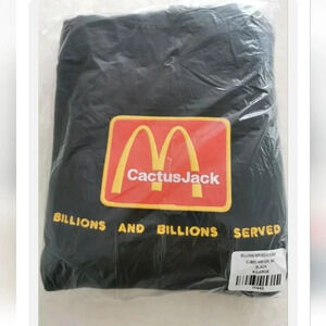 Travis Scott x McDonald's Cactus Jack Billions  Served Hoodie Black Size XL